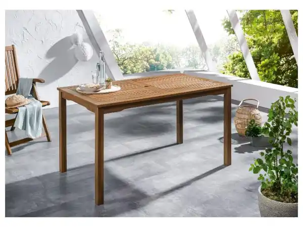 Bild 2 von LIVARNO home Gartentisch »Sevilla«, aus ölgebeiztem Akazienholz