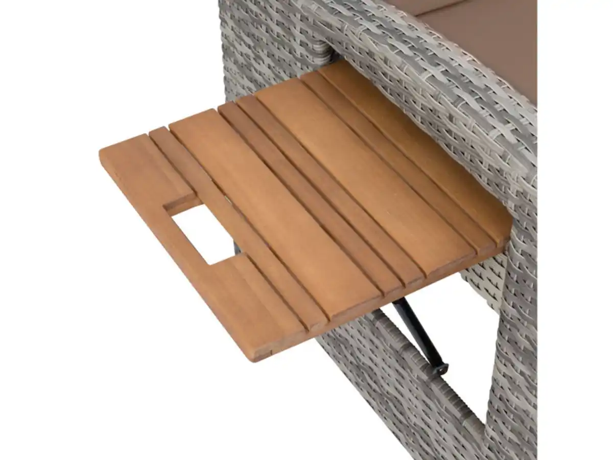 Bild 3 von Greemotion Sonnenliege »Bahia Style«, mit Klapptisch, grau