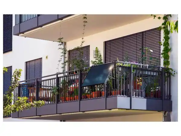 Bild 2 von TRONIC® Balkonkraftwerk Starterset »TSBK 400 A1« 370 Wp / 400 W Full Black