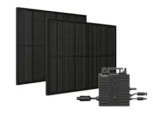 TRONIC® Balkonkraftwerk Starterset »TSBK 400 A1« 370 Wp / 400 W Full Black