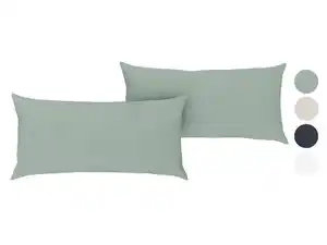LIVARNO home Halbleinen-Kissenbezüge, 2 Stück, 40 x 80 cm