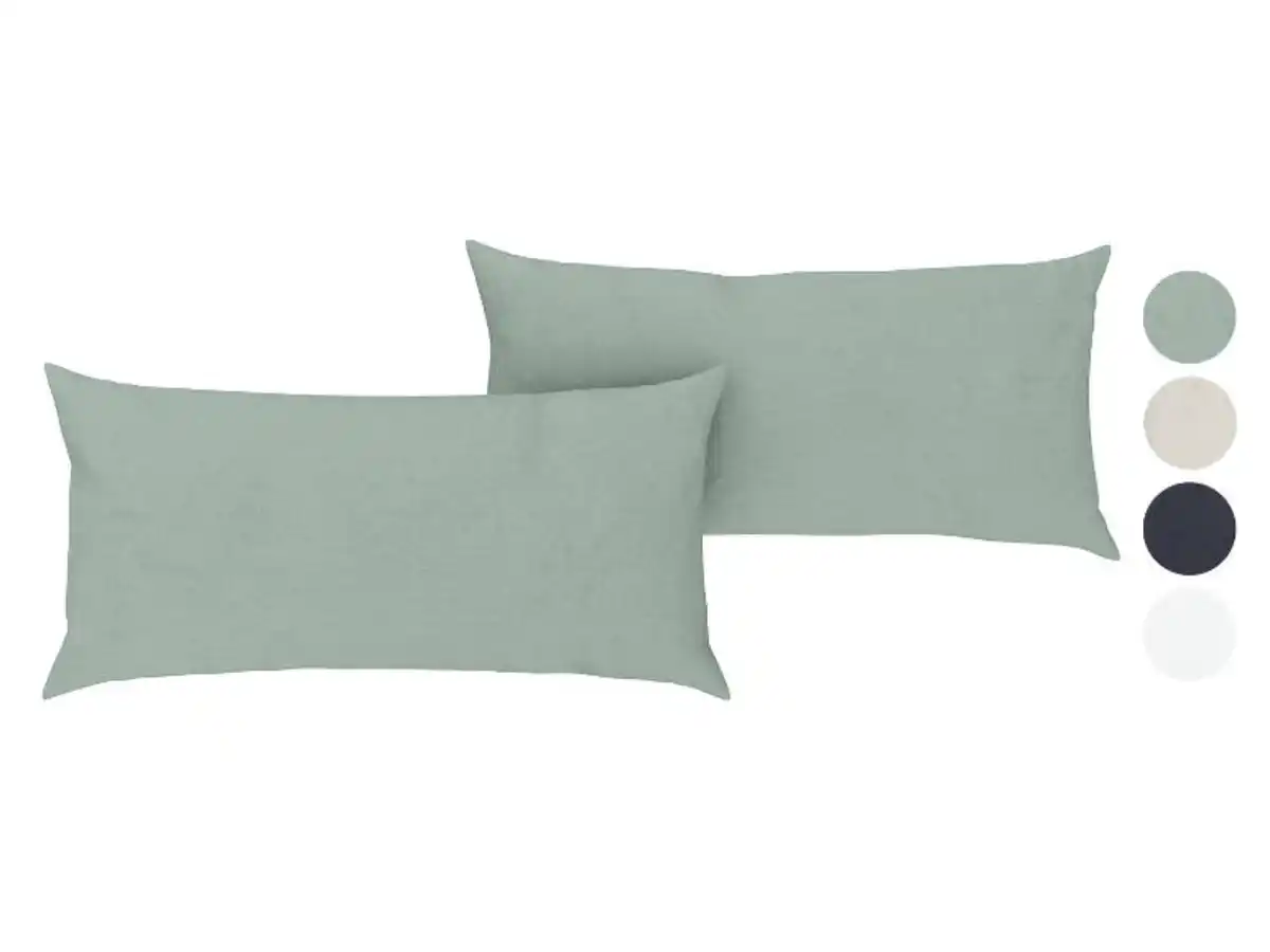 Bild 1 von LIVARNO home Halbleinen-Kissenbezüge, 2 Stück, 40 x 80 cm