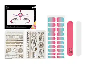 Cien BEAUTY Gesichtsschmucksteine/Tattoos/Selbstklebende Nagelfolien