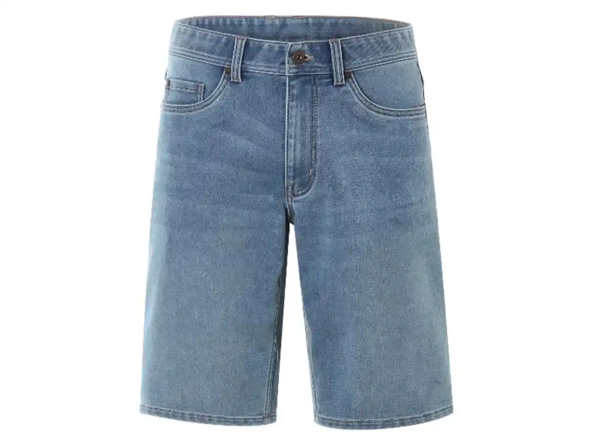 Bild 2 von LIVERGY® Herren Sweat-Denim-Bermudas, im 5-Pocket-Style