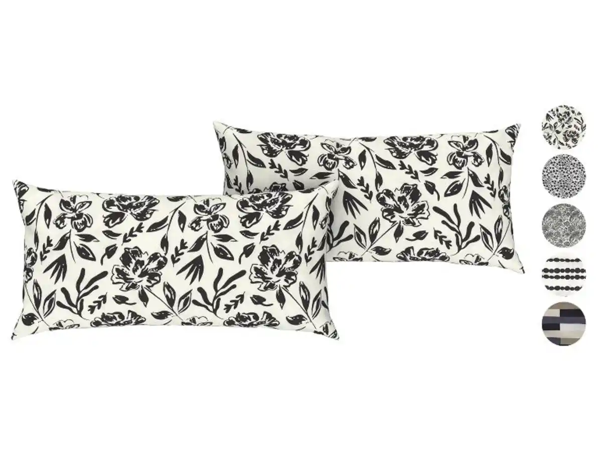 Bild 1 von LIVARNO home Mikrofaser-Satin-Kissenbezüge, 2 Stück, 40 x 80 cm