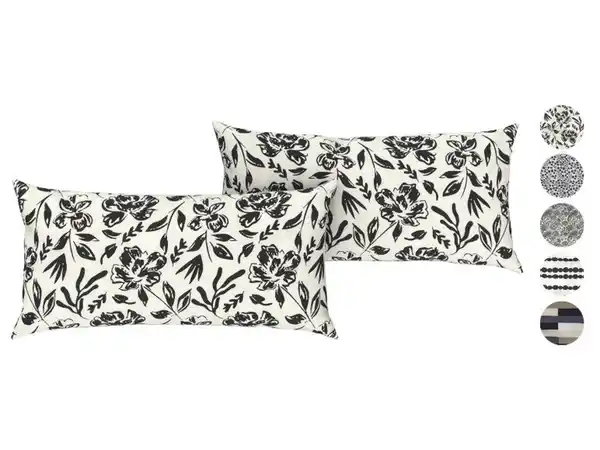 Bild 1 von LIVARNO home Mikrofaser-Satin-Kissenbezüge, 2 Stück, 40 x 80 cm