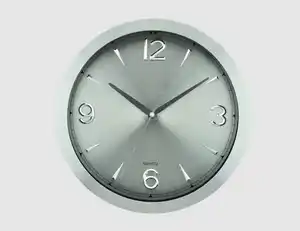 Wanduhr silber