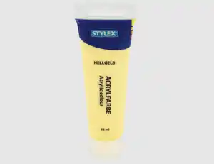 Acrylfarbe hellgelb pastell