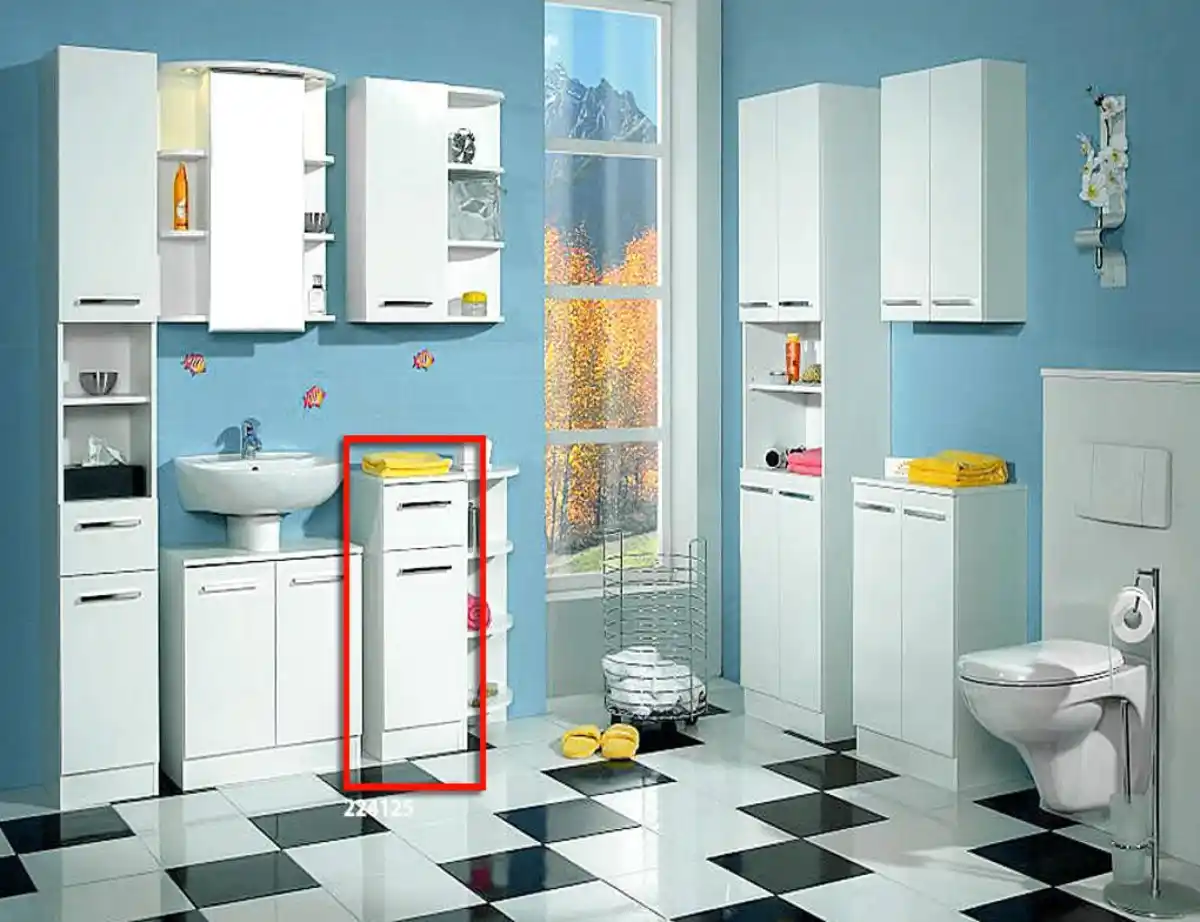 Bild 1 von Unterschrank Trier glanzweiß