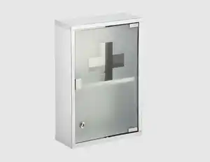 Medizinschrank-Metall-Glastür