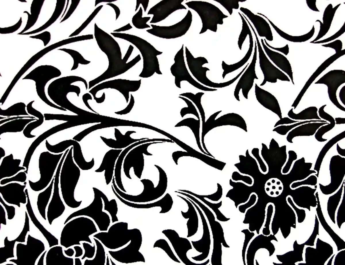 Bild 1 von Klebefolie Ranke Schwarz Weiß