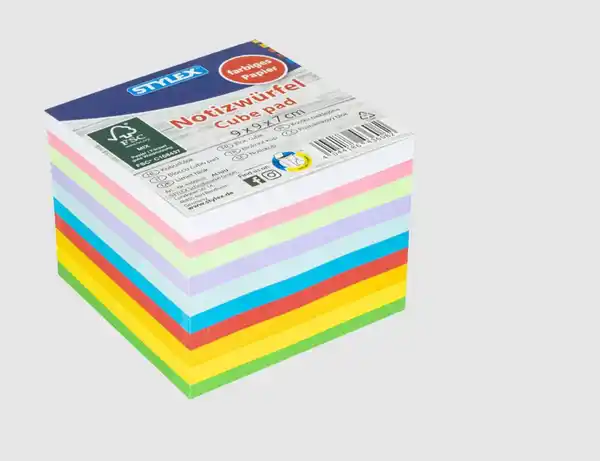Bild 1 von Notizzettelwürfel Bunt