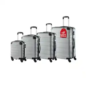 Hartschalenkofferset Essential 4er-Set, silber