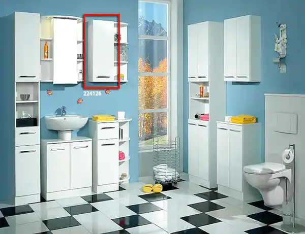 Bild 1 von Wandschrank Trier glanzweiß