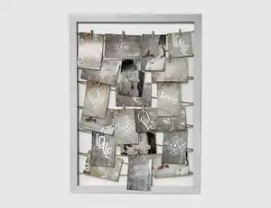 Memoboard mit Klammern+Kordel