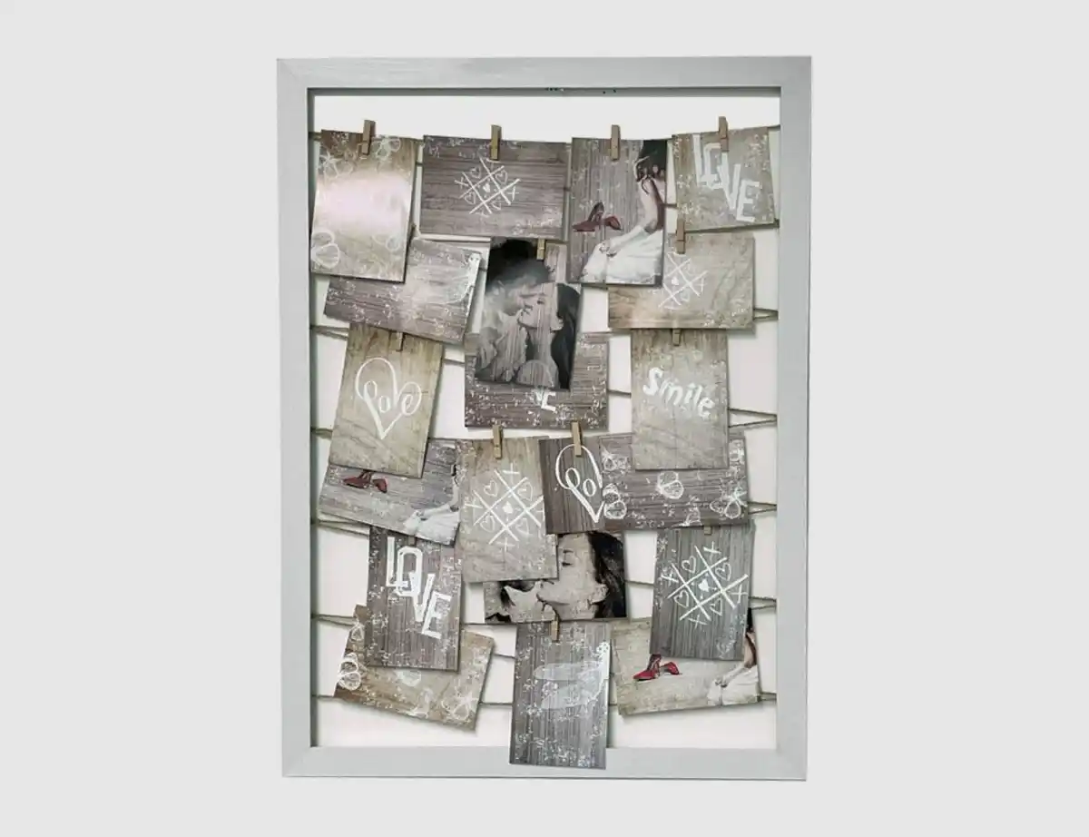 Bild 1 von Memoboard mit Klammern+Kordel