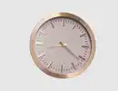 Bild 1 von Wanduhr gold mit weißem Ziffernblatt