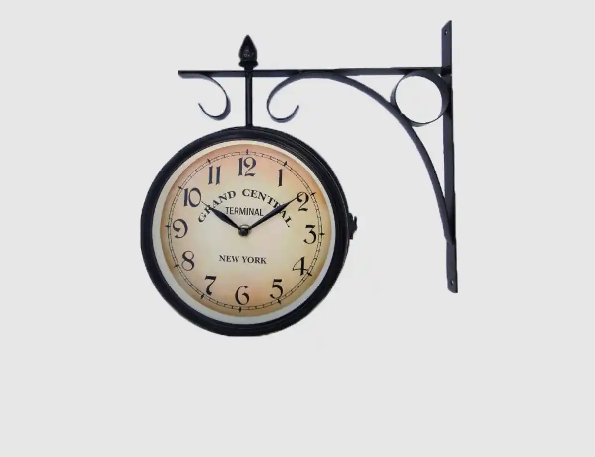 Bild 1 von Bahnhofsuhr schwarz