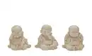 Bild 1 von HOME STORY Figur Mönch  3er Set   ¦ braun ¦ Polyresin (Kunstharz) ¦ Maße (cm): B: 13 H: 12,8 T: 11.0 Dekoration > Dekoartikel - Möbel Kraft