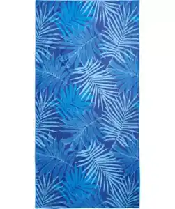 Mikrofaser-Strandlaken, blau