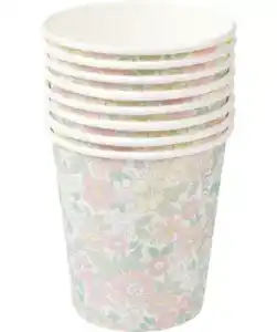 Bedruckte Pappbecher, bunt