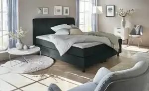SKAGEN BEDS Boxspringbett  Vegg Towel ¦ grau ¦ Maße (cm): B: 185 H: 112,5 Betten > Boxspringbetten - Möbel Kraft