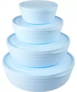 Runde Frischhaltedosen, blau
