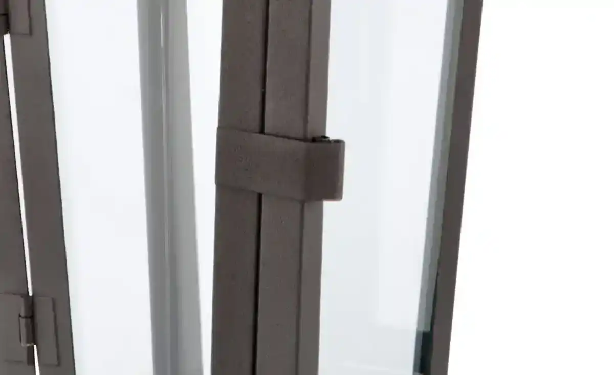 Bild 2 von Laterne   ¦ braun ¦ Eisen,Glas ¦ Maße (cm): B: 11 H: 30 T: 11.0 Dekoration > Laternen & Windlichter - Möbel Kraft