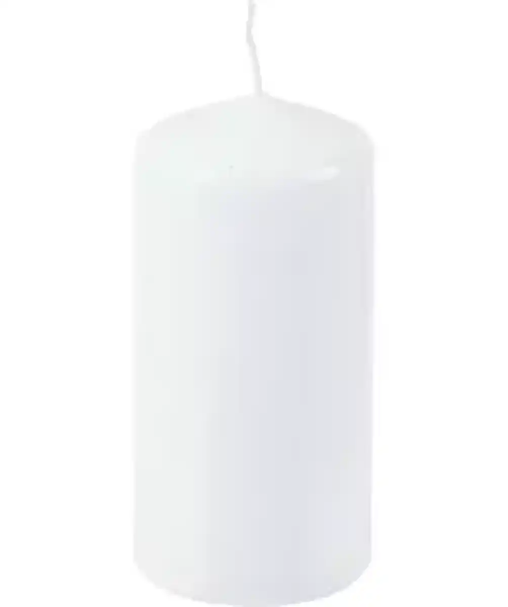 Bild 1 von Weiße Stumpenkerze, weiß