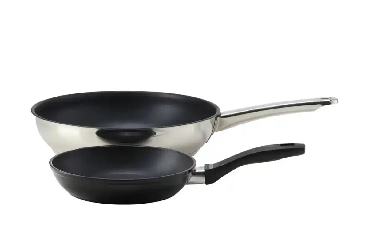 Bild 2 von Meisterkoch Pfannenset  OMNI ¦ schwarz ¦ Edelstahl,Aluminium Töpfe & Pfannen & Zubehör > Topf und Pfannen-Sets - Möbel Kraft