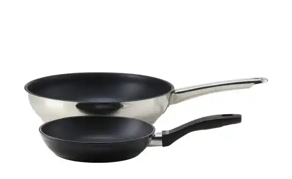 Bild 2 von Meisterkoch Pfannenset  OMNI ¦ schwarz ¦ Edelstahl,Aluminium Töpfe & Pfannen & Zubehör > Topf und Pfannen-Sets - Möbel Kraft