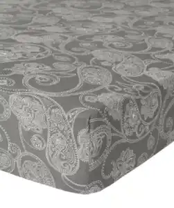 Jersey-Spannbettlaken aus Polycotton, anthrazit