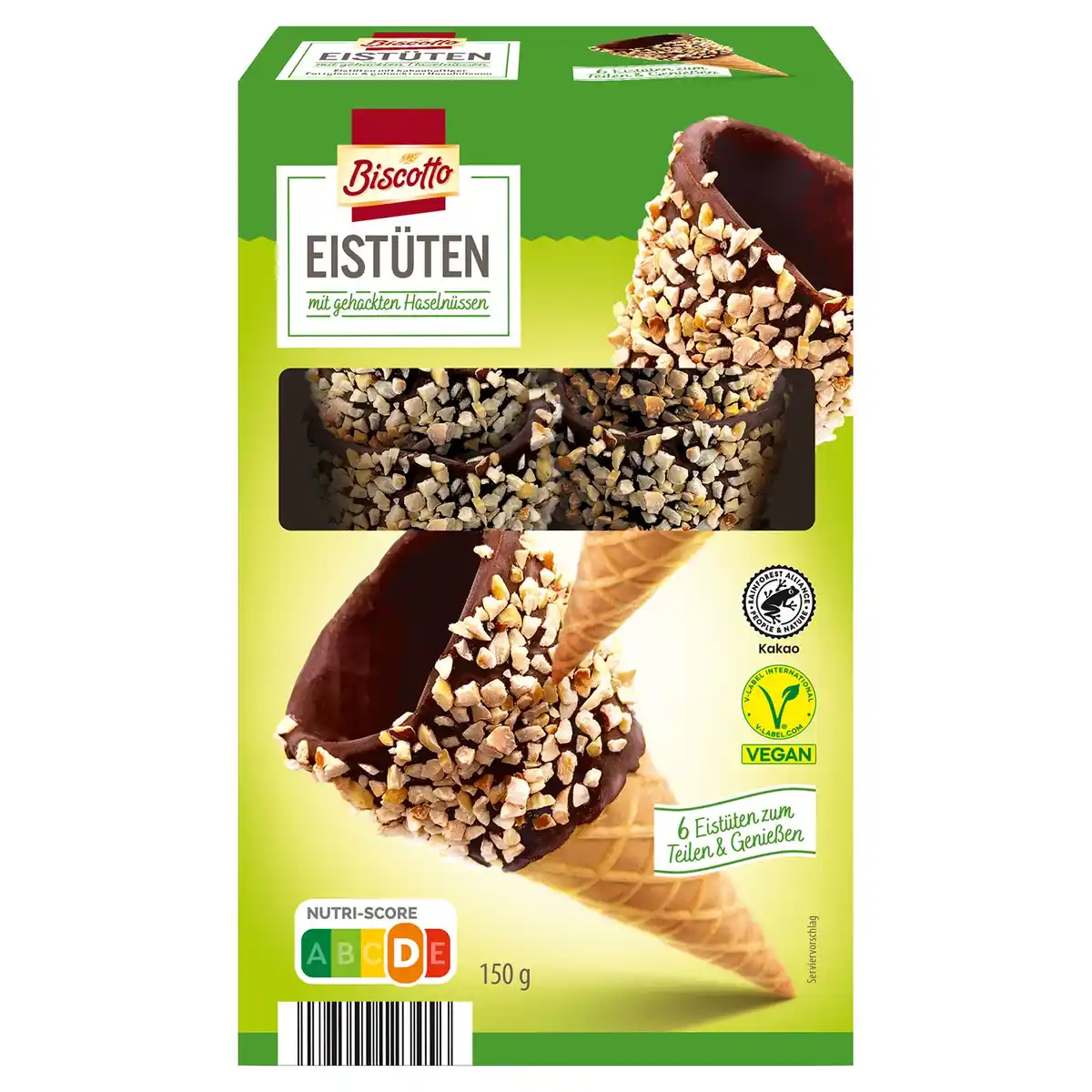 Bild 1 von BISCOTTO Eistüten 150 g, Nussstreusel