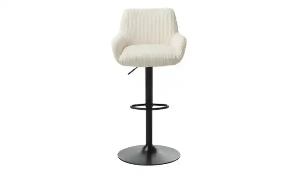 Bild 3 von smart Barhocker aus Cord  ¦ beige ¦ Maße (cm): B: 57 H: 112 T: 55.0 Polstermöbel > Hocker > Barhocker - Möbel Kraft