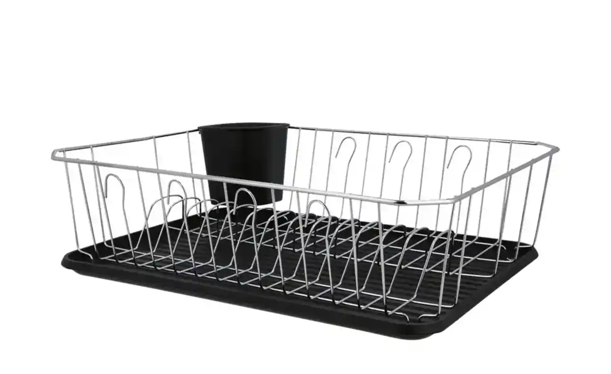 Bild 1 von KHG Geschirrabtropfständer   ¦ grau ¦ Kunststoff ¦ Maße (cm): B: 35,5 H: 13 Küchenzubehör & Helfer > Besteckkästen & Geschirrabtropfer - Möbel Kraft