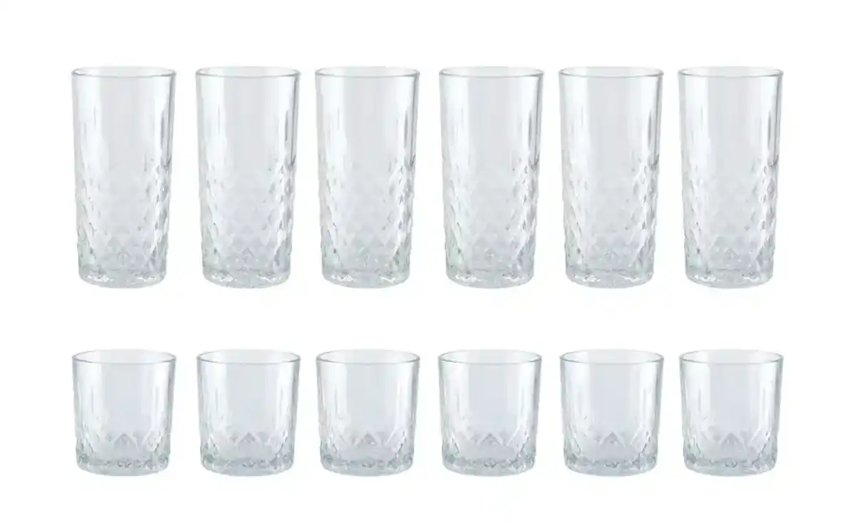 Bild 1 von Peill+Putzler Gläserset  12-teilig  Seattle ¦ transparent/klar ¦ Maße (cm): B: 27 H: 26 Gläser & Karaffen - Möbel Kraft