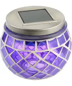 Solarleuchte Mosaik, lila