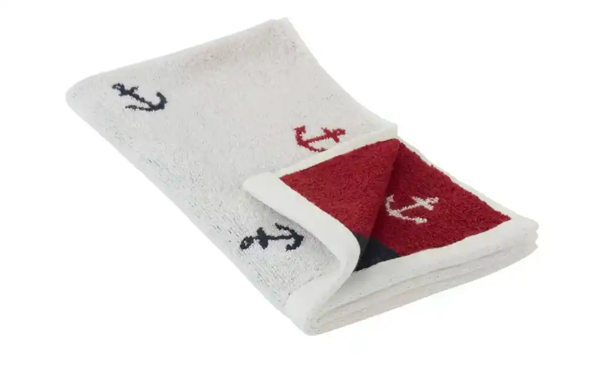 Bild 1 von como Gästetuch  Anker ¦ weiß ¦ Maße (cm): B: 30 Heimtextilien > Badtextilien und Zubehör > Handtücher - Möbel Kraft