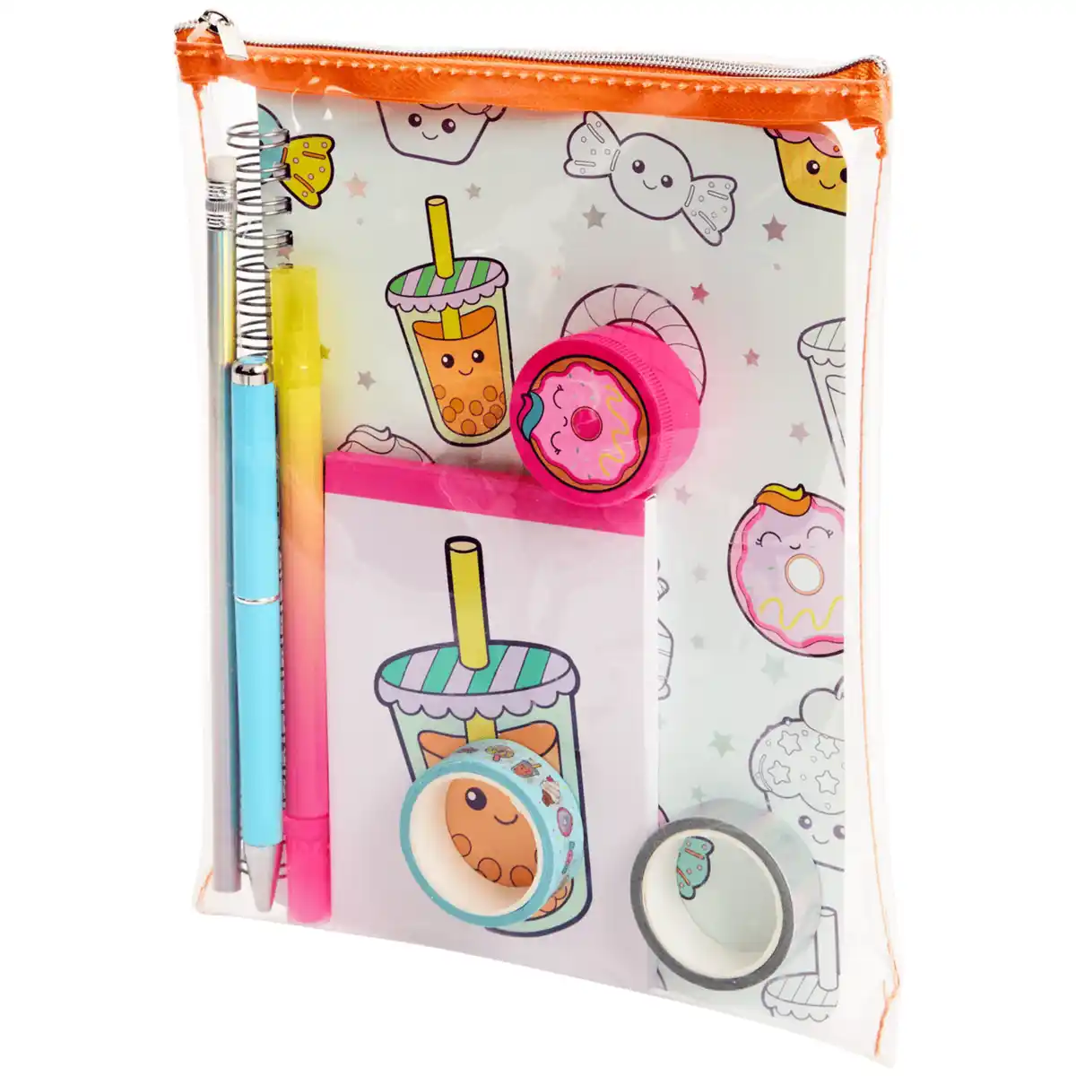 Bild 3 von Durchsichtiges Mäppchen mit Schreibutensilien