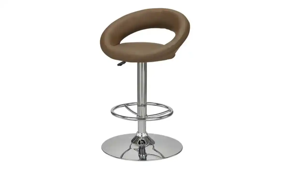 Bild 1 von Barhocker   ¦ braun ¦ Maße (cm): B: 54 H: 81 T: 49.0 Polstermöbel > Hocker > Barhocker - Möbel Kraft