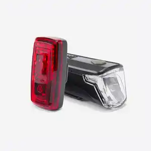 DECATHLON Fahrradbeleuchtung Set Front-/Rücklicht ST 110 LED batteriebetrieben