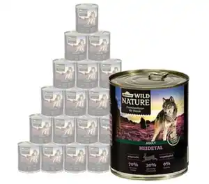 Dehner Wild Nature Nassfutter für Hunde Heidetal Adult, 400 g/800 g