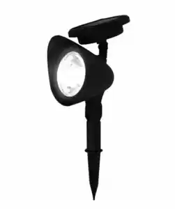 Solarstecker mit beweglichem Panel, schwarz