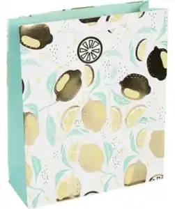 Geschenktüte Früchte, gelb