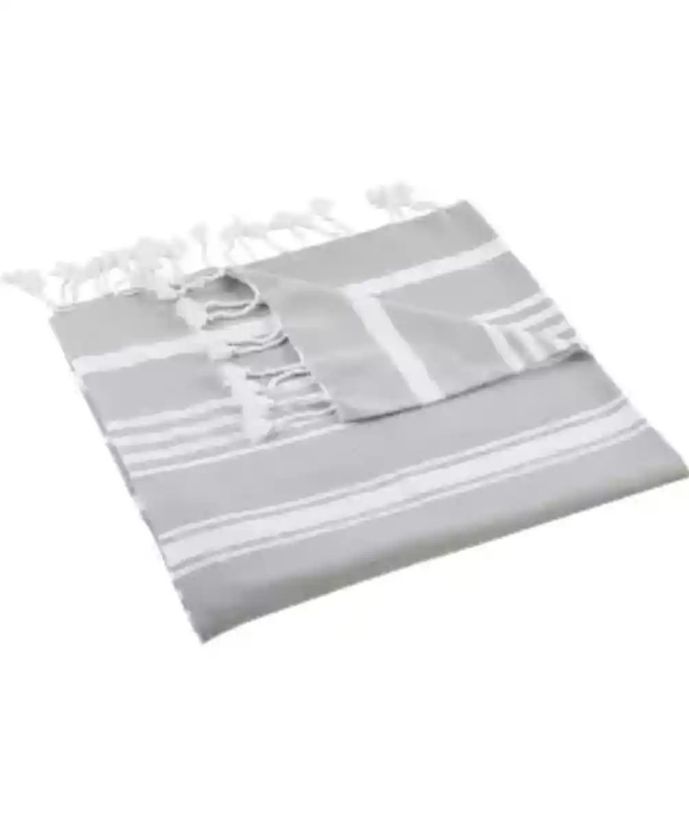 Bild 1 von Hamamtuch mit Streifen, grau