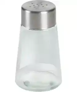 Salzstreuer aus Glas, transparent