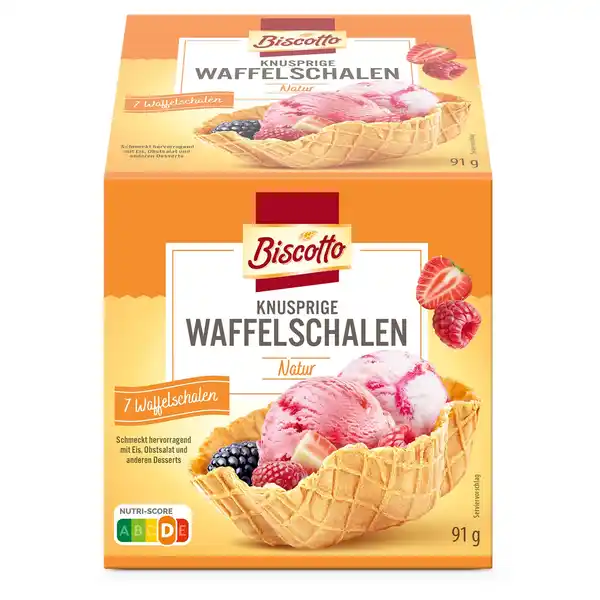 Bild 1 von BISCOTTO Waffelschalen 91 g, Klassik