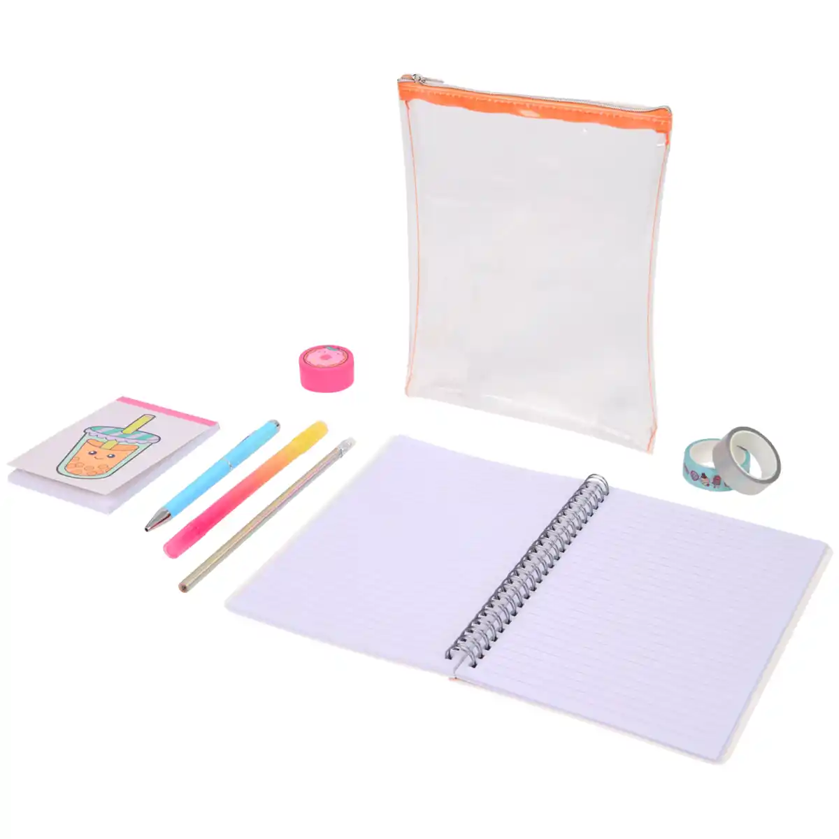Bild 4 von Durchsichtiges Mäppchen mit Schreibutensilien