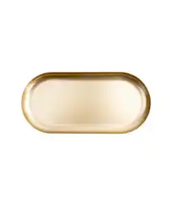 Goldfarbenes Dekotablett, gold