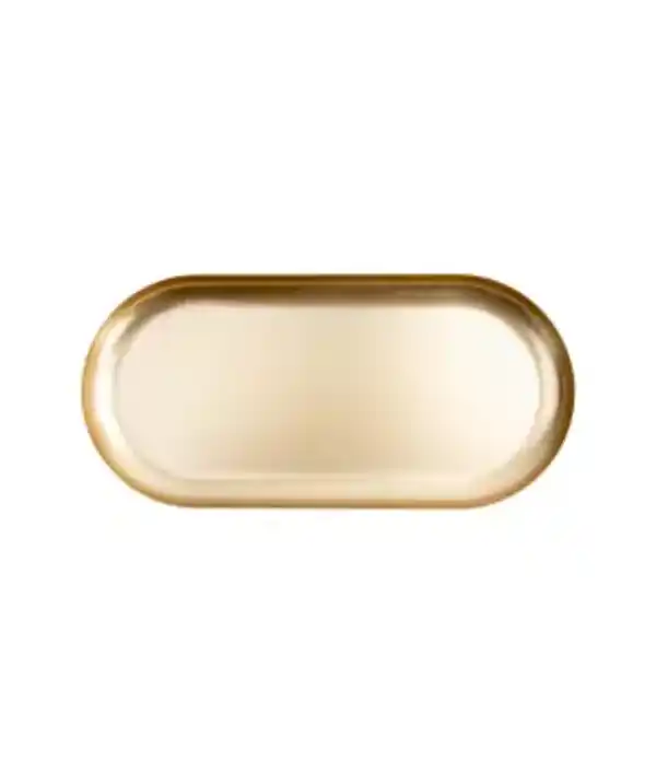 Bild 1 von Goldfarbenes Dekotablett, gold
